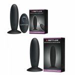 Vibrating Anal Vibrator with 12 Vibration Modes, Rechargeable Silicone Butt Plug Massager