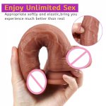 GaGu Double layer Silicone Realistic Penis Super Huge Big Dildo With Suction Cup Sex Toys for Woman Female Masturbation Cock