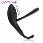 VATINE Delay Ejaculation Vibrating Penis Ring Anal Vagina Stimulation Sex Toys for Couples Cock Ring G-spot Vibrator