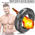 vibrators Penis Ring With 10 vibration Speeds Waterproof Medical Silicone USB Rechargeable Couples Adult Sex Toys For Man