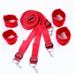 Strap Fetish Kit  Sex Bondage HandCuffs Ankle Cuffs Tie In Bed Erotic Sex Furniture Slave Toys For Couples Women Restraints