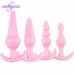 Enchufe Sex Toys For Couples Sexual Game Butt Toys Anal Plug 4PCS Set Silicone Sex Toys Masturbation Korek Analny секс игрушки