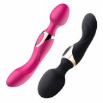 Women G-Spot Vibrator Dual Head Stimulation with 10 Vibration Modes Rechargeable Massager Adult Sex Toy for Couples