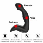 Movconly Silicone Prostate Massager 10 Speeds Mute Anal Vibrator Adult Sex Toys for Man Butt Plug Masturbator Erotic Toys