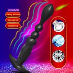 Men Pull Bead Anal Plug Vibrator 10 Vibration Modes USB Charging Prostate Massager Sex Products for Adults-30