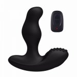 Levett, Levett USB Charging 360 Degree Rotation Male Prostate Massager Butt Plugs G-Spot Prostata Massage Vibrator for Men Anal Sex Toys