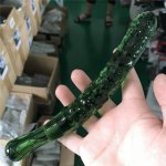 Cucumber Glass Crystal Dildo Female Masturbation G Spot Stimulator Orgasm Butt Plug Penis Masturbation Erotic Toys For Couples