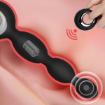 Wireless Remote Dildo Vibrator For Men Masturbate 12 Speed G-spot Prostate Stimulator Anal Beads Vibrator Sex Toys For Men Women