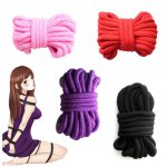 Sex Rope SM Bondage BDSM Binding Adult Toys 5m 10m Long Soft Linen Cotton Silk Sexual For Woman Handcuffs Erotic Toy For Couples