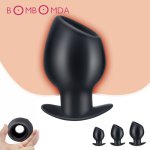 Silicone Hollow Butt Plug Anal Expander Dildo Vaginal Speculum Sex ToysFor Men  Prostate Massager Buttplug Enema Adult Sex Toys