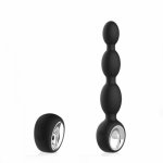 12 Vibration Anal Beads Balls Butt Plug Adult Sex Toy Anal Vibrator Rechargeable Male Vibrating Prostate Massager for Couple Men