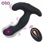 OLO Prostate Stimulator Vibrator Silicone Wireless Vibrator Anal Plugs USB Recharge Dildo Male Prostata Massager Men Sex Toys