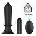 Remote Control Vibrator Anal Sex Toys Prostate Massager With 9 Vibration Silicone G-Spot Trainer Waterproof For Men Women Couple