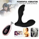 Anal Prostate Massager Wireless Remote Dildo Vibrator Double Vibrating Butt Plug Stimulator Adults Sex Toys For Women Men Gay
