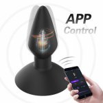 Wireless Remote Control Anal Plug Vibrator Mobile Smart APP Gay Prostate Massage Butt Plug Clitoris stimulate Sex Toy For Couple