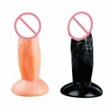 Women / Men Anal Sex Dildo Plug, Mini Flexible Realistic Dildos butt dick Adults Toys For Girls