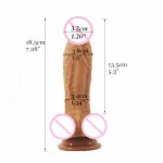 FAAK soft Realistic Silicone dildo Penis Dick With Strong Suction Cup Huge Dildos Cock Adult Sex Products for Women  Game Toy