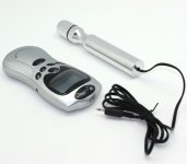 155*25mm aluminium electro anal dildo with power box, Electrotherapy butt plug,sex stimulation massager toy