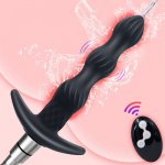 Remote Control Anal Vibration Massager Male Prostate Massager Vibrator Anal Douche Vagina Cleaner Wash Cleansing Enema Sex Toys