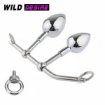 Sex tools for females Stainless steel double-ended anal plug Butt plug steel BDSM Accessories Anal toy Onal Samotyk Sex shop