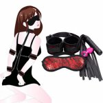 4Pcs/ Set Bondage Restraints Cotton Sex Handcuffs Women Couples Bdsm Whip Silicone Anal Plug Erotic Toys For Sex Game For Adults