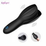 Glans Vibrator For Men 10 Speed Powerful Penis Stimulator Masturbator Cup Trainer Sex Toy Soft Silicone Massager Erotic For Male