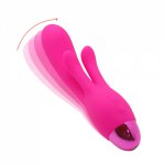 Waterproof Rechargeable Rabbit Vibrator G-spot and P-spot Anal Clit Stimulator Dildo Adult Sex Toys for Women