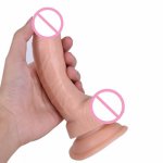 Huge dildo for women Big Dildo 20.5cm Realistic Flesh Lifelike Penis with Suction Cup Strap On Sex Toy Drop ship Dropship