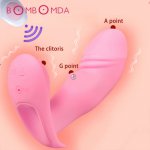 Dildo Shock Vibrator Sex Toy for Woman Masturbator remote Wireless Vibrator G-Spot Vagina stimulate Wearable Sex Toys For Couple