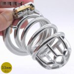NUUN comfy stunning chastity cage metal male chastity device for cock-lock BDSM kinky fetish sex toys sissy penis erect denial