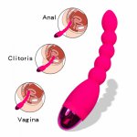 ManNuo 10 Speed Anal Beads Anal Vibrator Erotic Prostate Massager Flexible ButtPlug Clitoris Stimulator Female Masturbation Male