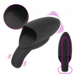 10 Speed Penis Pump Vibrator Delay Lasting Trainer Penis Dildo Testicles Double Vibrating Massager Erotic Sex Toys for Men