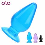 OLO Huge Size Anal Plug Big Anal Beads Erotic Toys Anus Stimulator Butt Plugs Prostate Massager Sex Toys For Man Woman