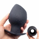Super Huge Hollow Anal Plug Silicone Vaginal Dilator Anus Speculum Large Butt Plug Prostate Massage For Men Sex Toys For Adults