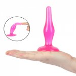 Silicone Smooth Anal Sex Toys with Suction Cup Anal Beads G Spot Prostate Stimulator Female Masturbator Anal Plug Adult Sex Toys