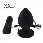 Super Big Size 7 Mode Vibrating Silicone Butt Plug Large Anal Vibrator Huge Anal Plug Unisex Erotic Toys Sex Products
