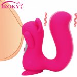 Ikoky, IKOKY 10 Frequency Vibration Squirrel Sculpt Sucking Tongue Vibrator Clitoris Licking Stimulator Nipple Sucker Sex Toy for Woman