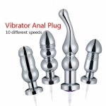 Anal Plug Vibrator Prostate Massager Plug Anal sex toys For Women Vibrating Anal Dildo Plug 10 Mode Butt Plug Sex Toy For Men