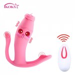 Ikoky, IKOKY 10 Frequency G-spot Vaginal Clitoral Stimulator  Invisible Wearable Tongue Vibrator Sex Toys for Women Female Masturbation