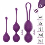 Wireless Remote Kegel Vaginal Balls 10Speed Vibrating Vagina Tighten Exercise Ball Ben Wa Ball G Spot Vibrator Sex Toy for Women