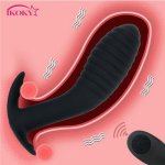 Ikoky, IKOKY Dildo Vibrator Butt Plug Sex Toys for Women Man Erotic 10 Speed Prostate Massage Anal Plug Sex Product