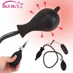 Ikoky, IKOKY Sex Toys For Woman Men Gay Anus Dildo Anal Expander 10 Frequency Vibration Expand Inflatable Anal Plug Super Big Butt Plug