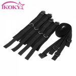Ikoky, IKOKY Sexy Hot Erotic Costumes Sexy Lingerie Set  Adult Restraints Bed Mattress Sex Toys for Couple Sex Handcuffs SM Bondage