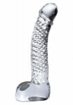 Dildo szklane waginalno-analne icicles no. 61 przeźroczysty | 100% dyskrecji | bezpieczne zakupy