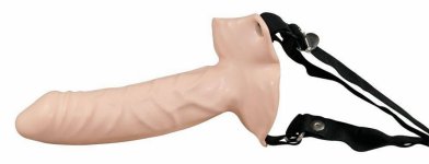 Bull power realistyczna proteza penisa z otworem strapon | 100% dyskrecji | bezpieczne zakupy