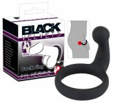 Czarny pierścień ze stymulatorem krocza | 100% dyskrecji | bezpieczne zakupy