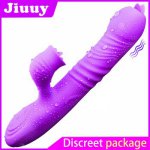 Heating Dildo vibrator 10 modes G Spot Vagina Massager Woman Masturbation AV Stick Tongue Double Vibrators Oral Sex Erotic toys