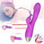 10 Speed G Spot Vibrator for Women Vaginal Clitoral Massager Female Masturbator Waterproof Rabbit Vibrator Sex Toys for Adult