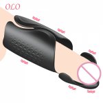 OLO Sex Toy for Men 10 Speed Cock Enlargers Exercise Device Masturbation Male Time Delay Train Penis Pump Vibrator Sex Shop
