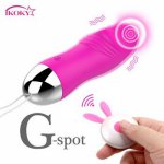 Ikoky, IKOKY Kegel Ball Dildo Vibrator G Spot Female Masturbator Clitoris Stimulate 12 Frequency Sex Toys for Women Remote Vibrator